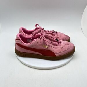 Puma Club II Era Sneakers Womens 8.5 Pink Suede Low Casual Shoes 400440-02